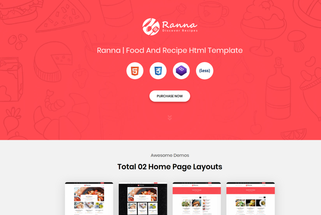 10. Ranna – Bootstrap Blog Template