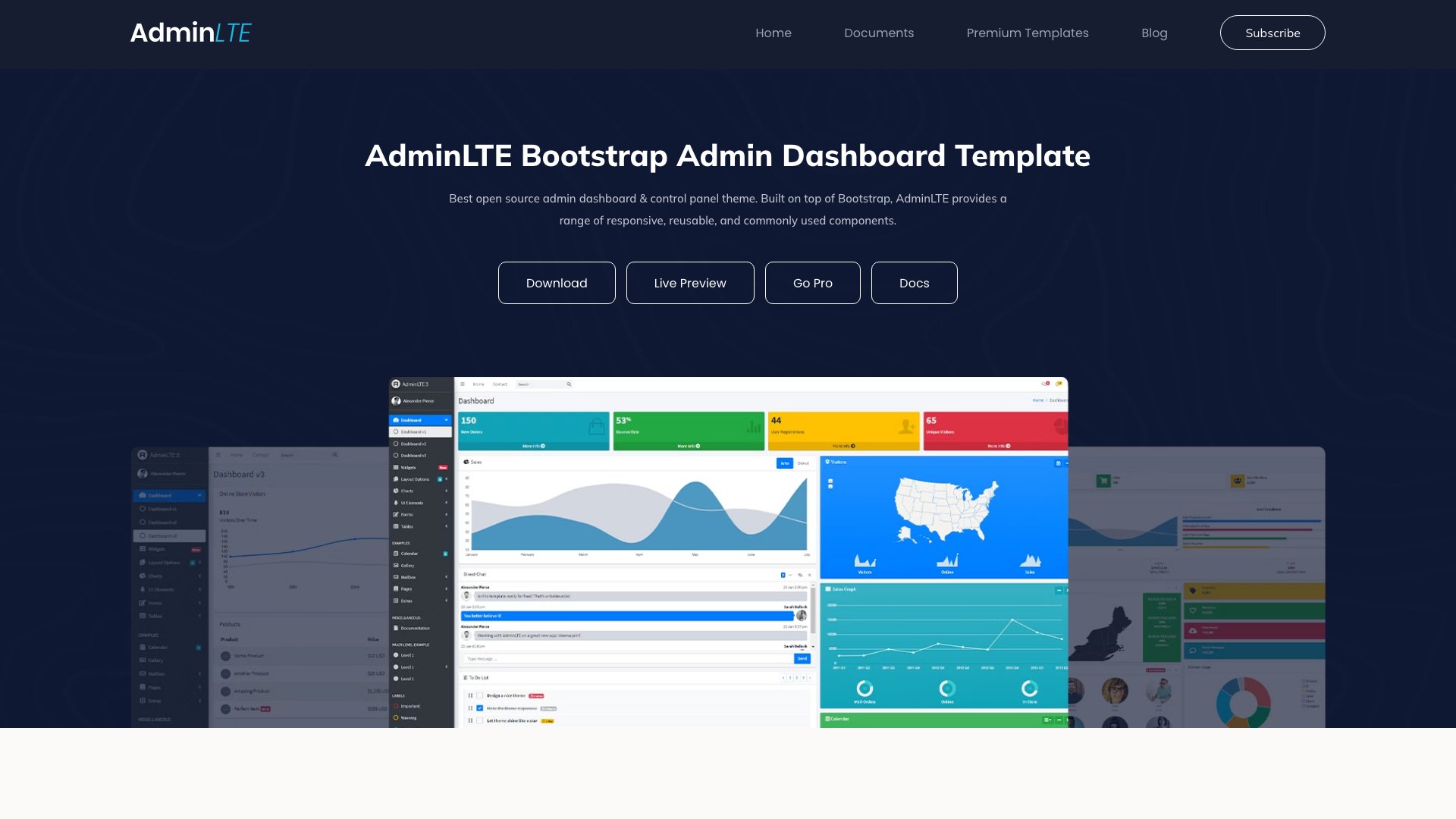 Free Bootstrap admin