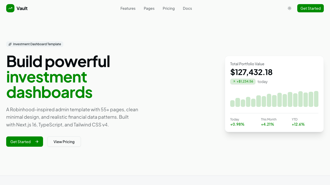 11. Vault Dashboard