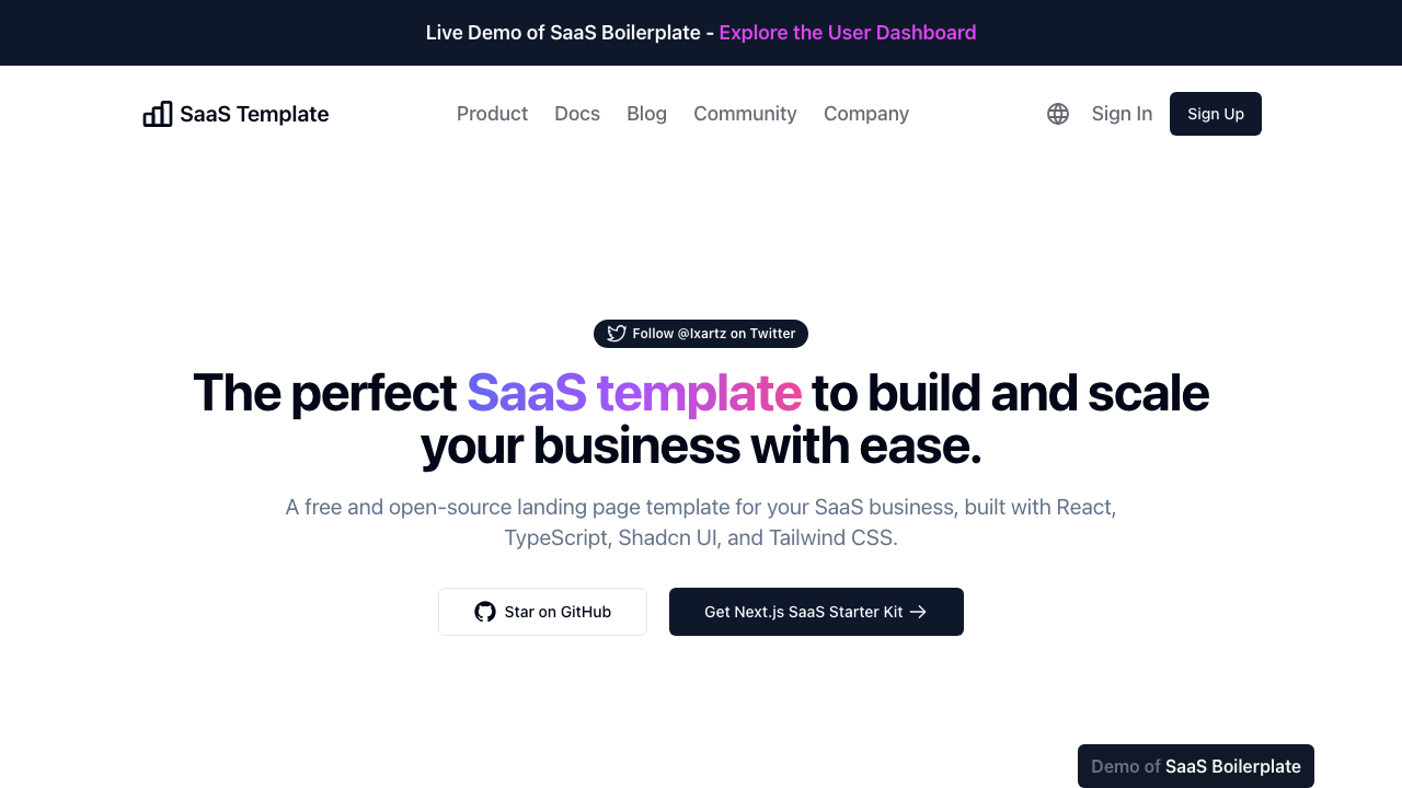 10. SaaS Boilerplate by ixartz