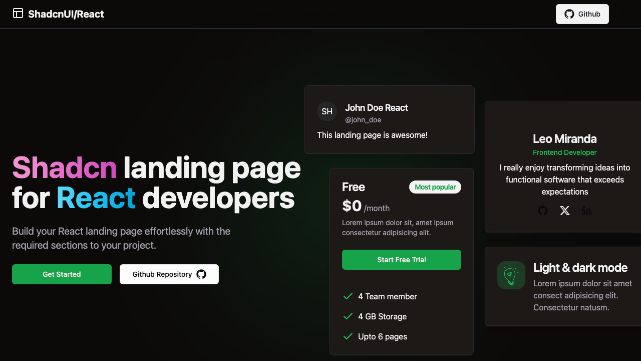 12. shadcn-landing-page
