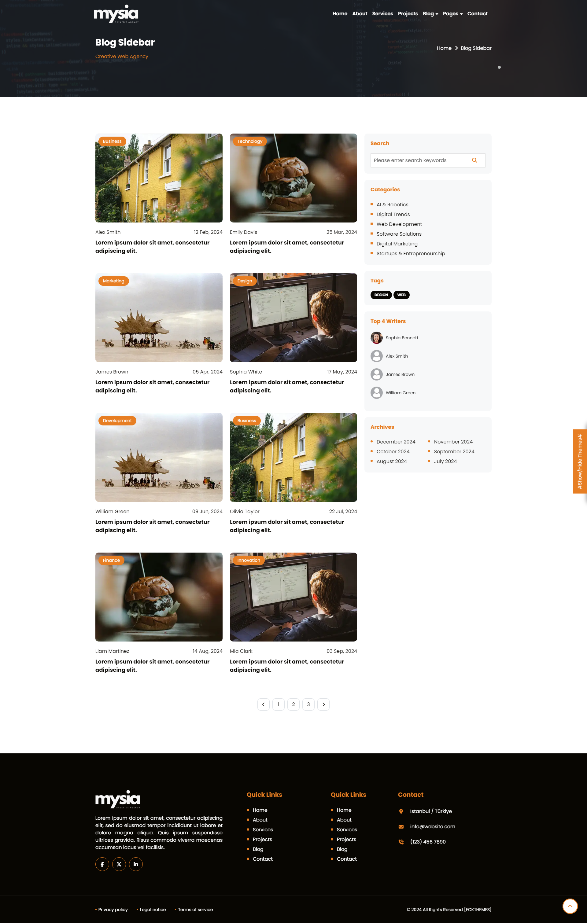 Blog Sidebar